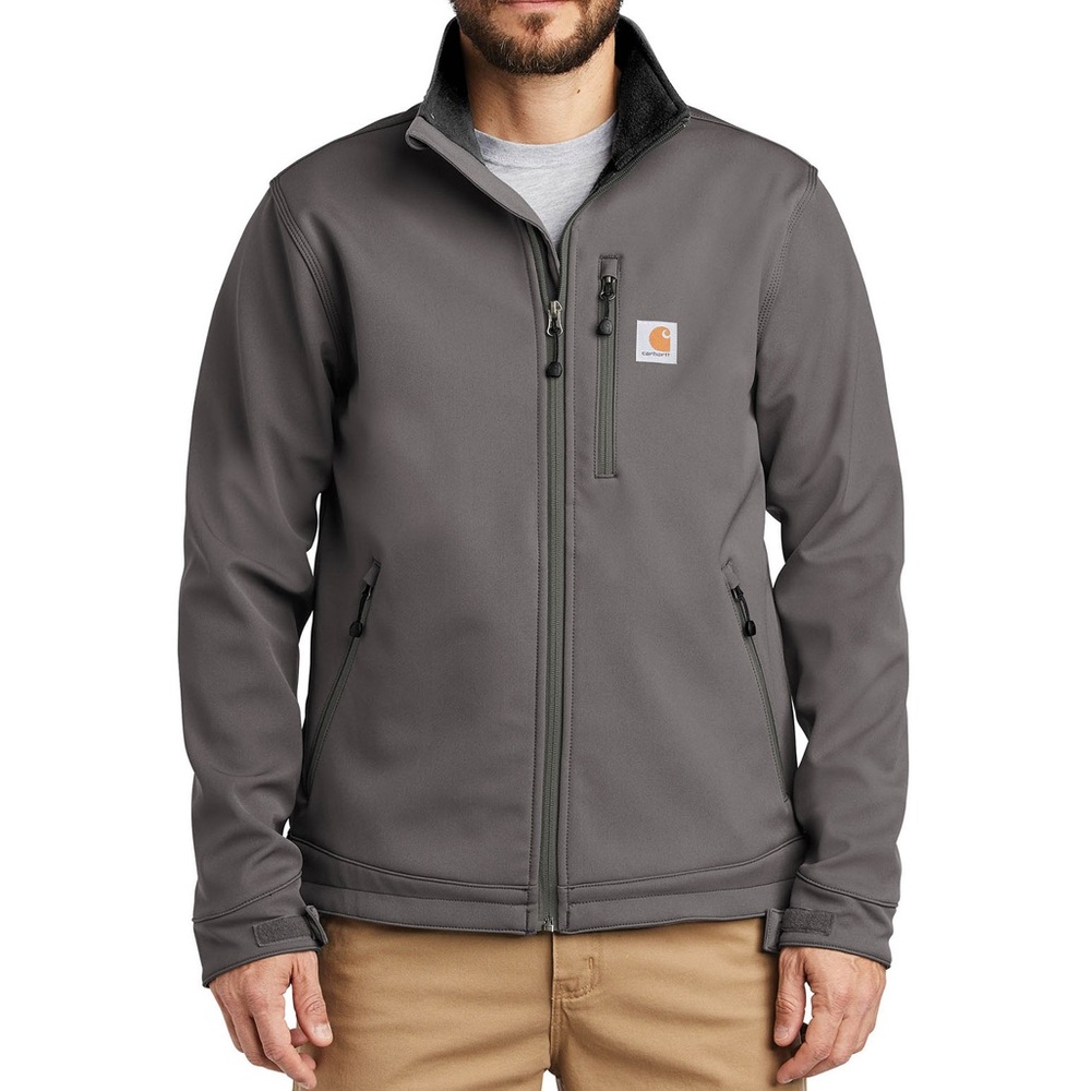 Men’s Carhartt Charcoal Rain Defender Heavyweight Softshell Jacket Size XL